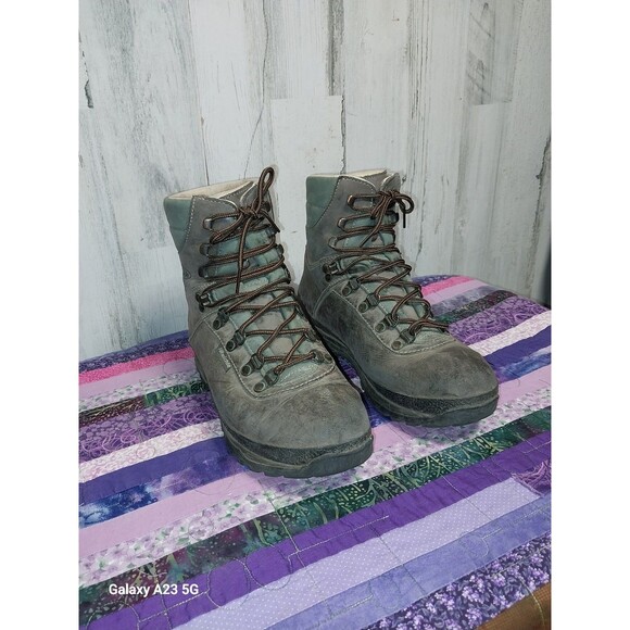 Raichle Leather Mountaineering boots Green and Gray Men's Size 6.5 M - Picture 1 of 10